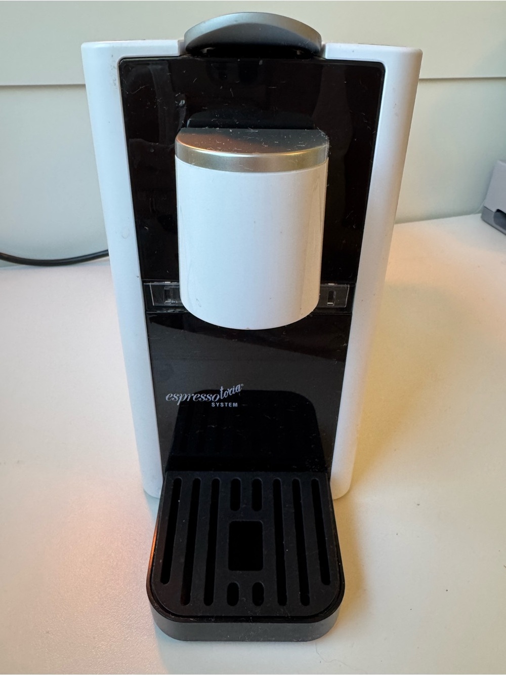 Espresso Maker Machine White Black - Nespresso original capsule compatible
